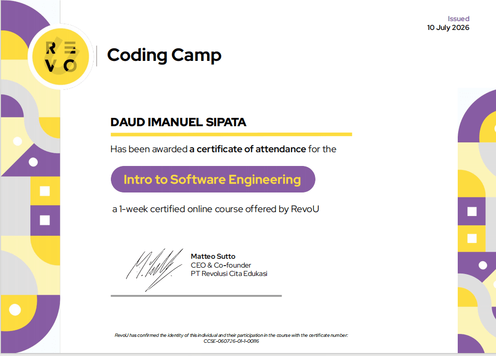 Intro to Software enggineering